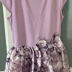 H&M Lilac Floral Bow Party Dress